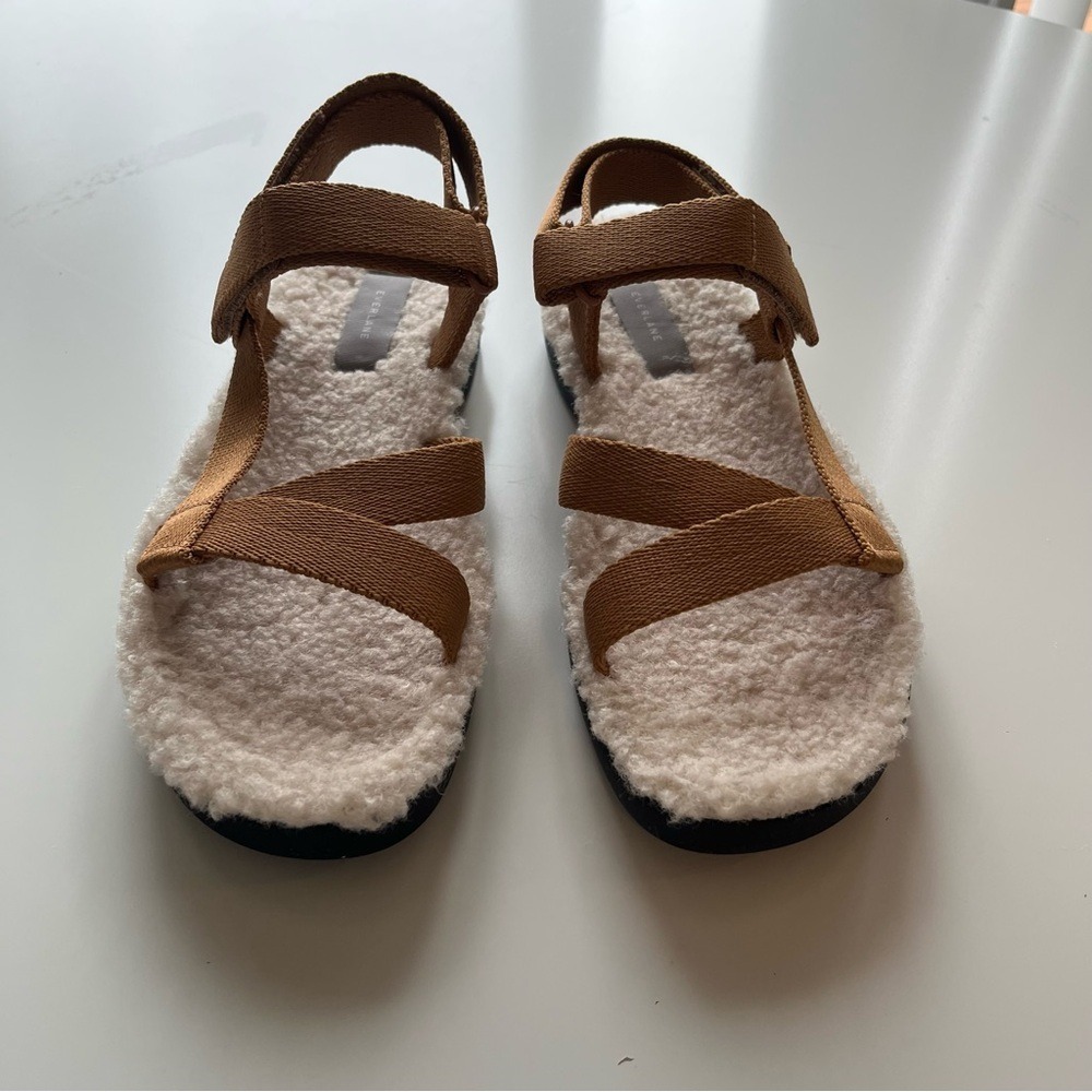 NIB Everlane The Renew Teddy Sport Nylon Brown Sandal Size 8 - Picture 5 of 11